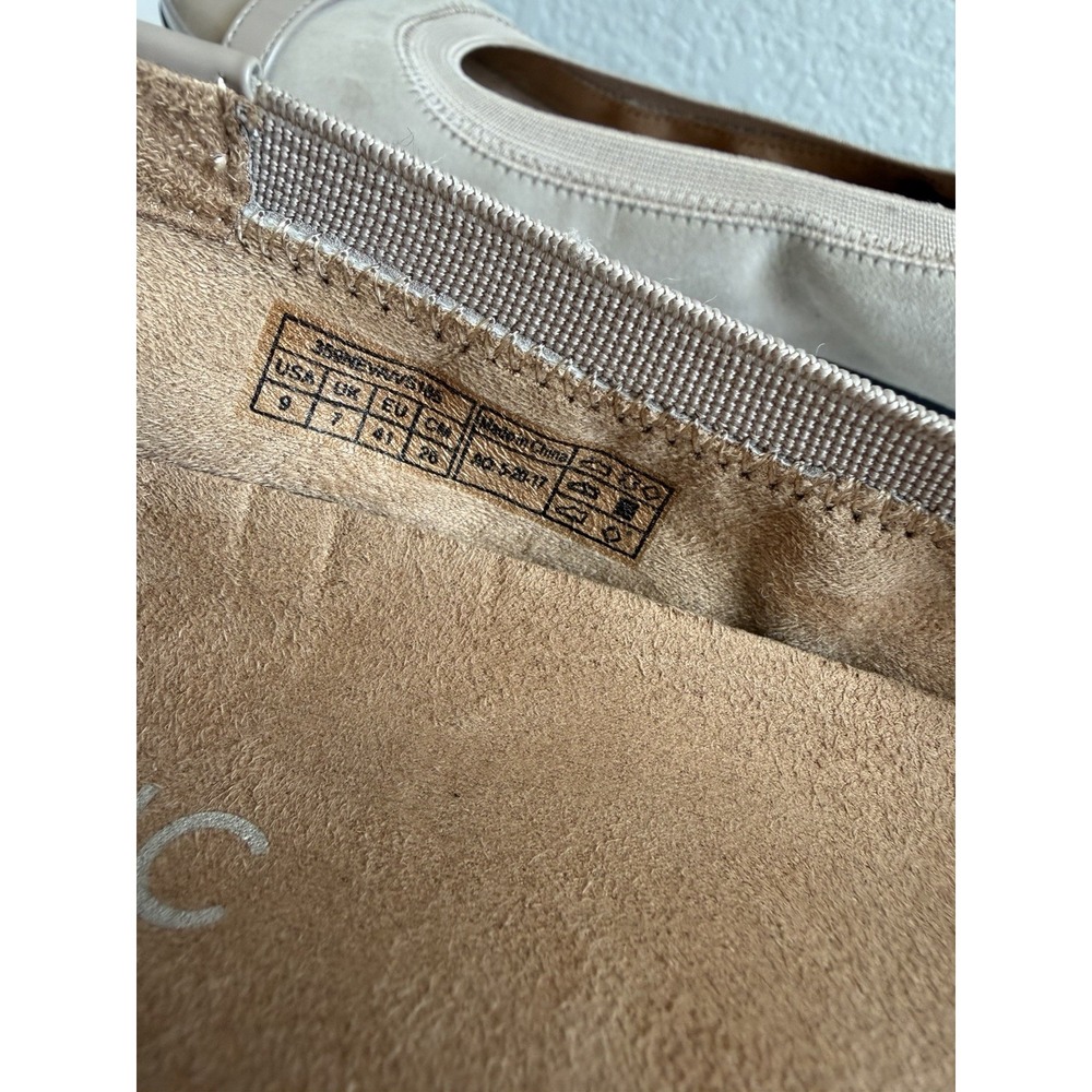Vionic Neva Women's US 9 Taupe Suede Patent Cap Toe Buckle Ballet Flats - Picture 9 of 11